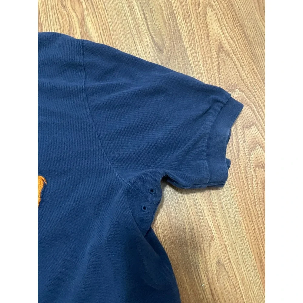 Polo Ralph Lauren Polo Shirt Mens Extra Large Diagonal Sash Multi Pony Navy